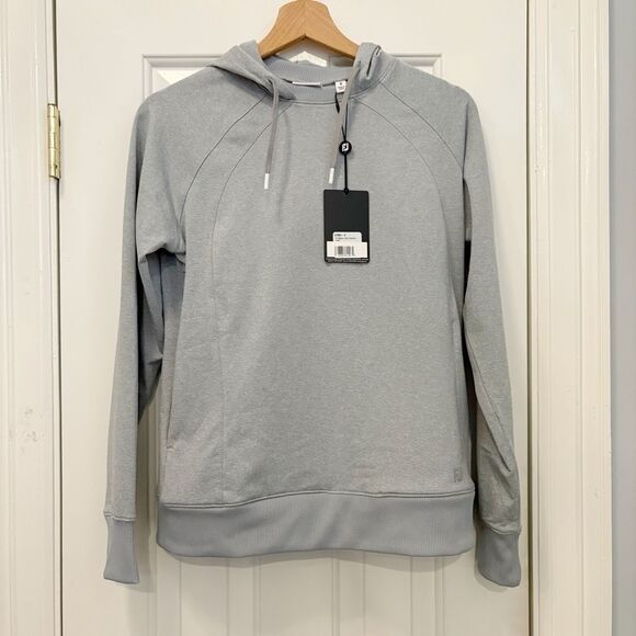 NWT FootJoy Golf Space Dye Hoodie Size Small Grey Stretch - Picture 3 of 10